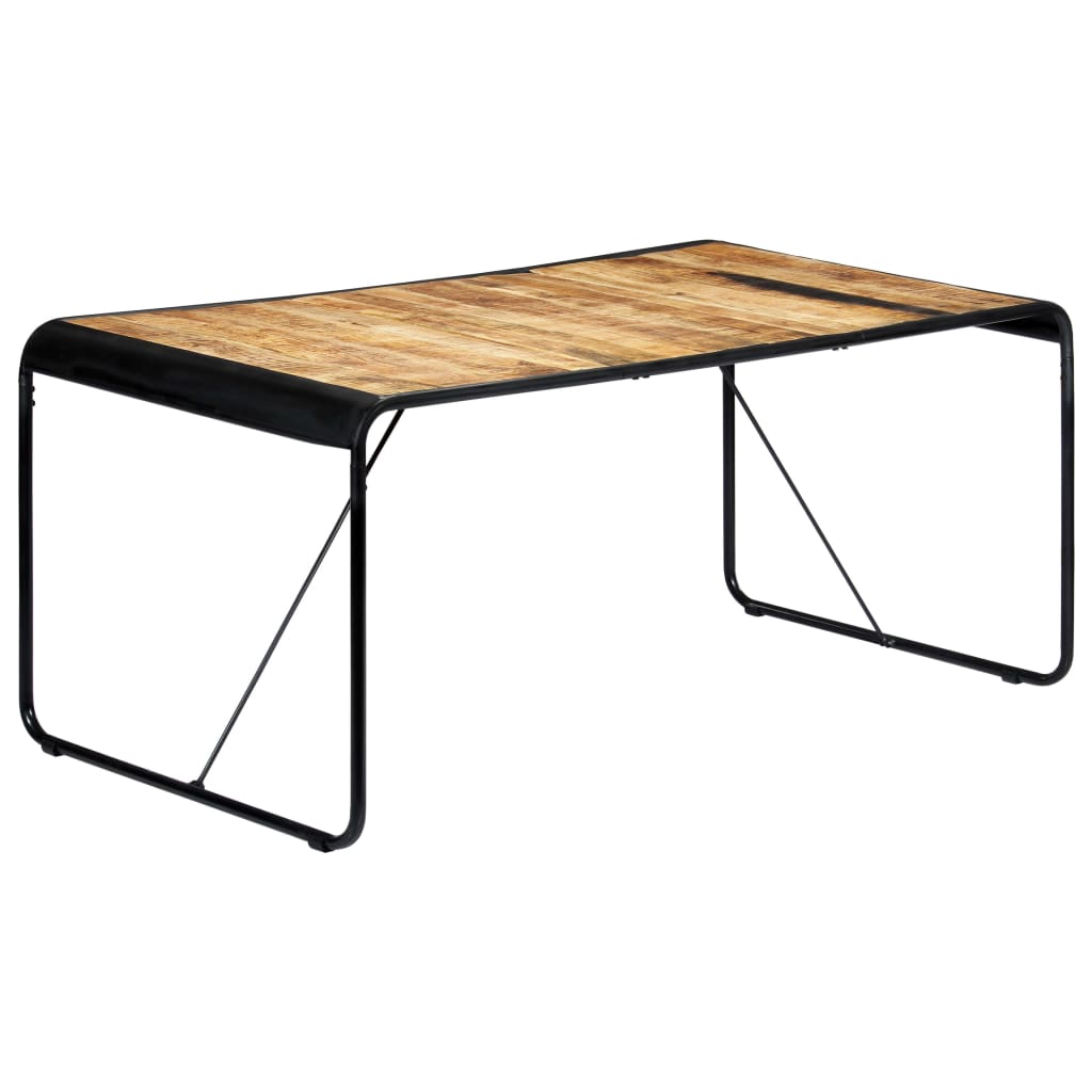 vidaXL Stół jadalniany, 180 x 90 x 76 cm, lite surowe drewno mango