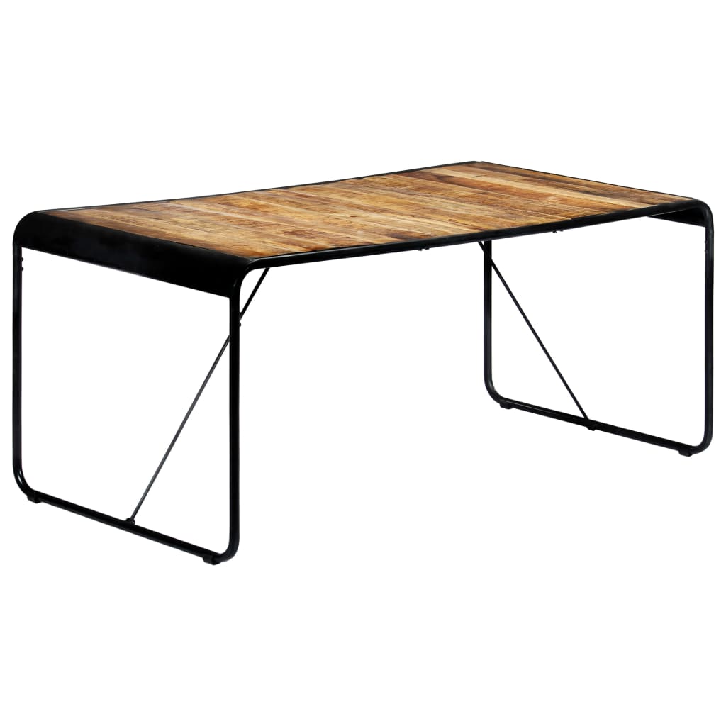 vidaXL Stół jadalniany, 180 x 90 x 76 cm, lite surowe drewno mango