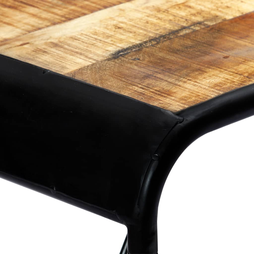 vidaXL Stół jadalniany, 118x60x76 cm, lite surowe drewno mango