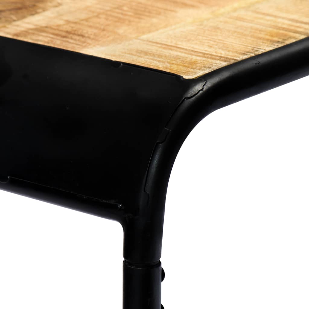 vidaXL Stolik konsola, 140x35x76 cm, lite surowe drewno mango