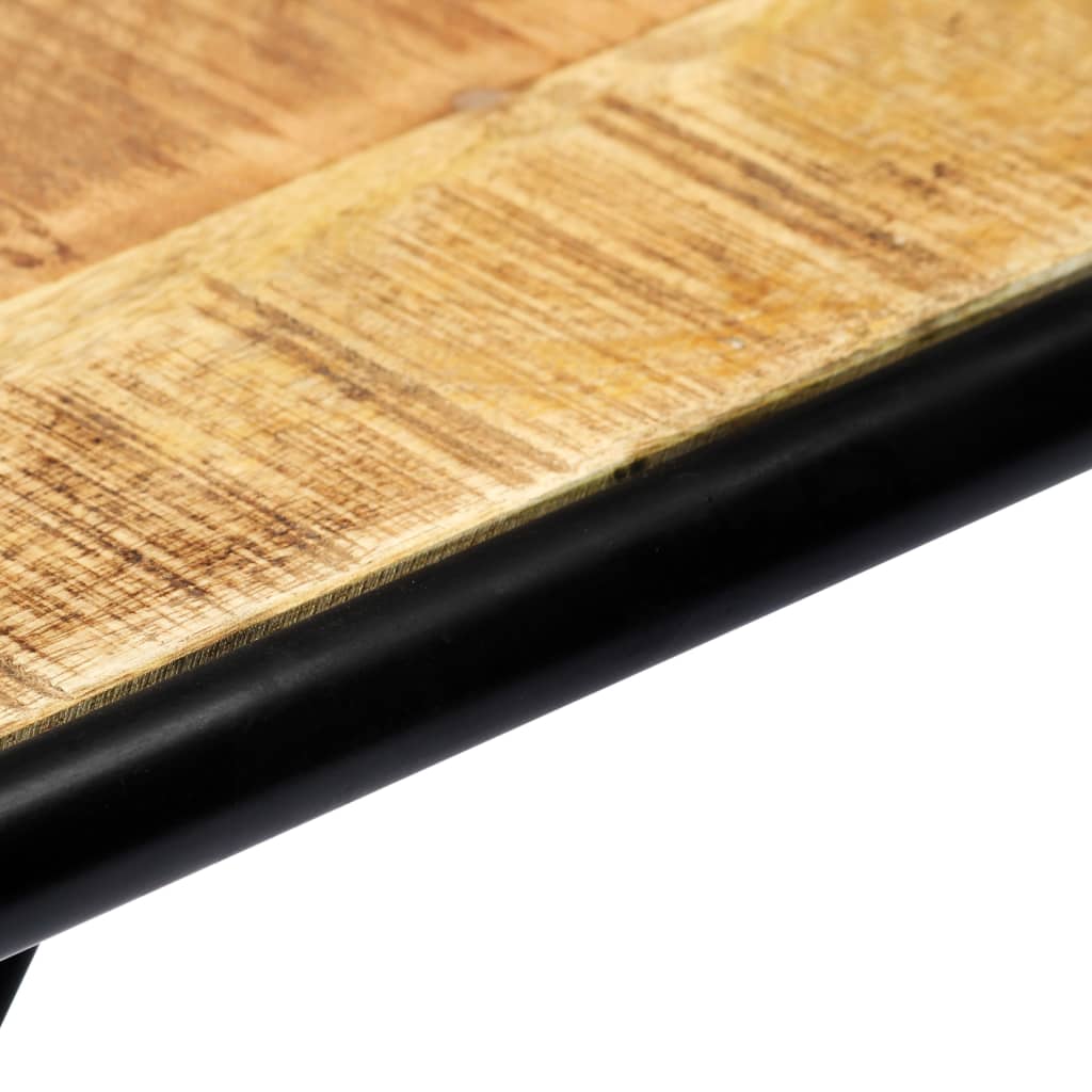 vidaXL Stolik konsola, 140x35x76 cm, lite surowe drewno mango