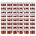 vidaXL Szklane słoiki na dżem, srebrne pokrywki, 48 szt., 110 ml