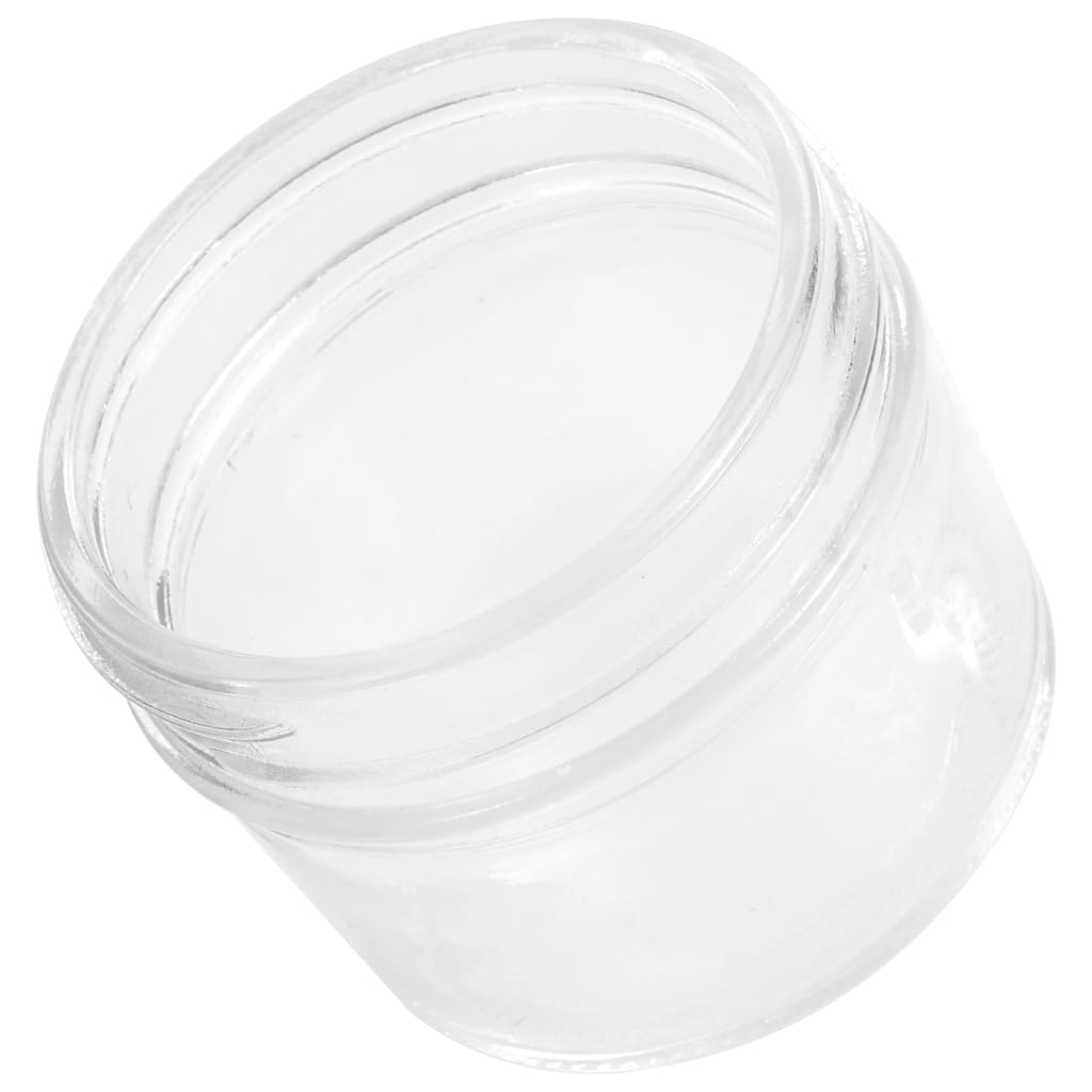 vidaXL Szklane słoiki na dżem, złote pokrywki, 24 szt., 110 ml