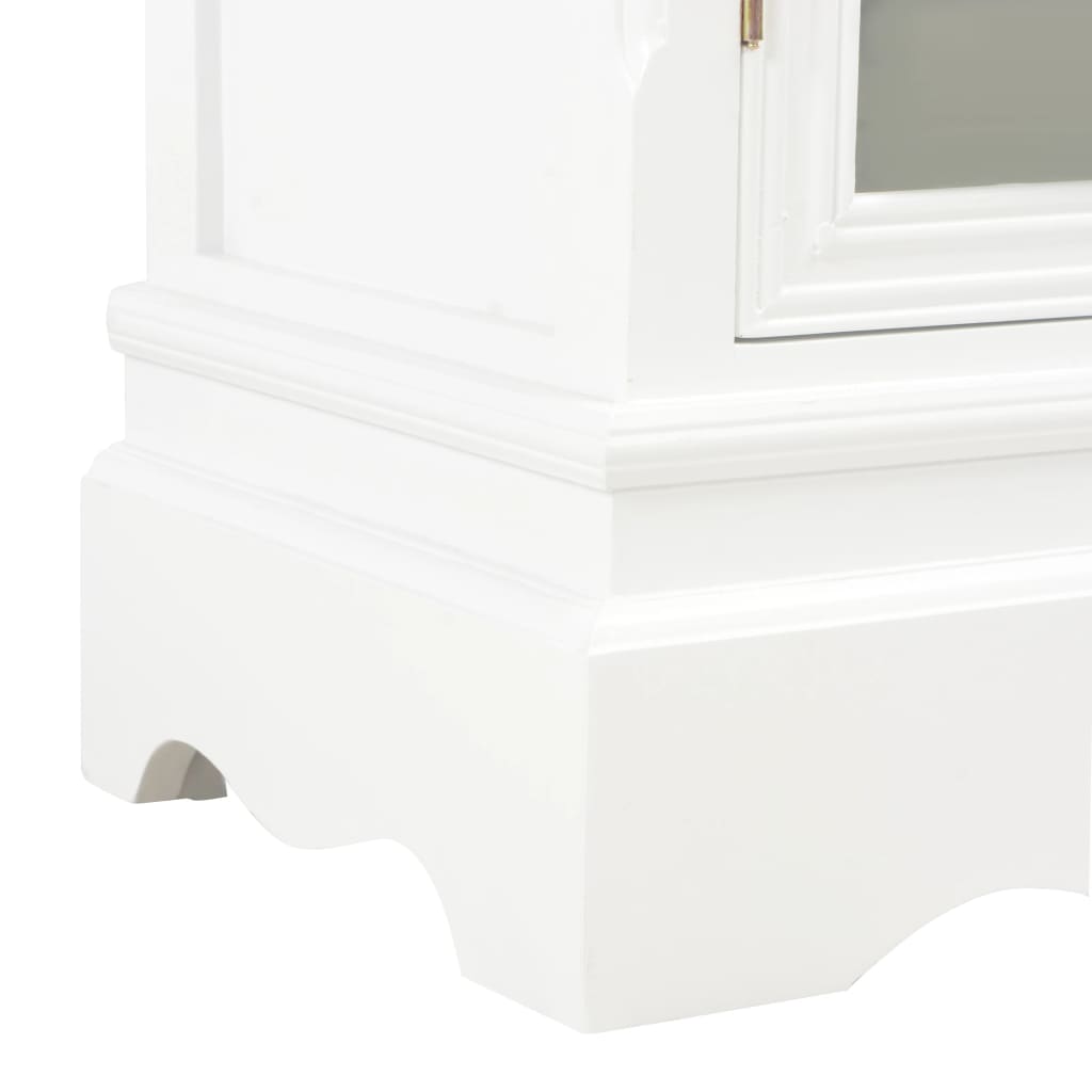 vidaXL Komoda, biała, 70 x 28 x 70 cm, lite drewno sosnowe
