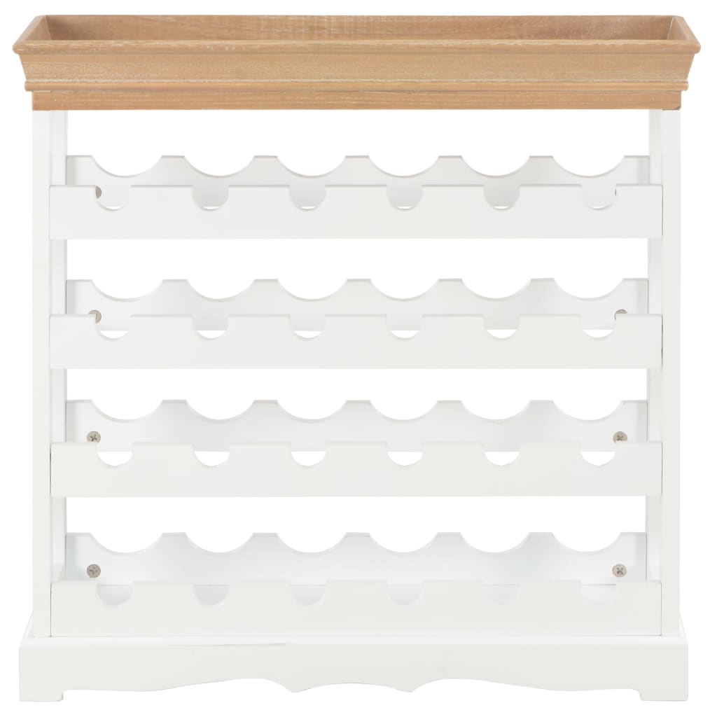 vidaXL Szafka na wino, biała, 70x22,5x70,5 cm, MDF