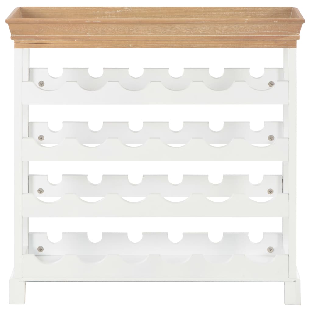 vidaXL Szafka na wino, biała, 70x22,5x70,5 cm, MDF
