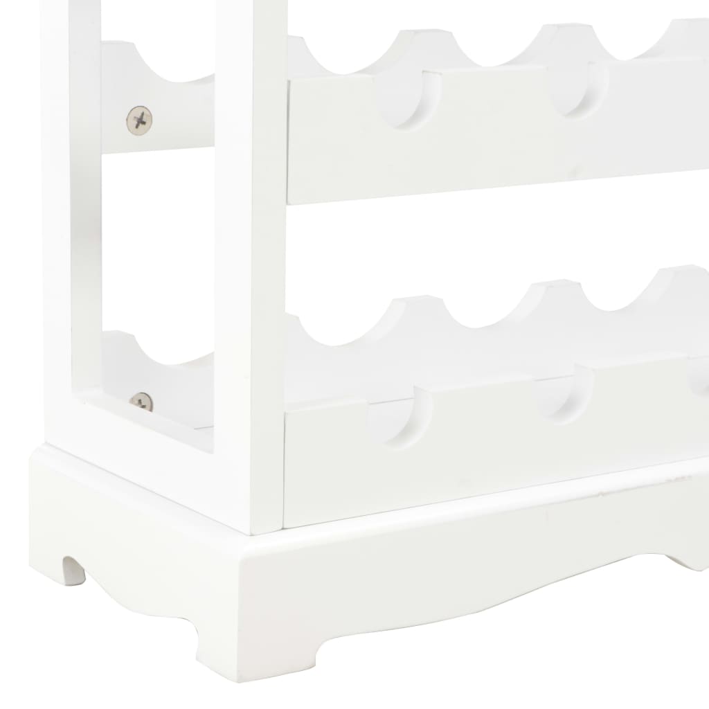 vidaXL Szafka na wino, biała, 70x22,5x70,5 cm, MDF