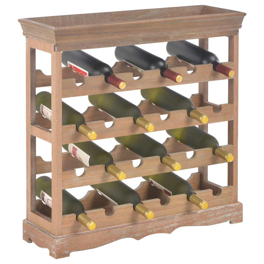 vidaXL Szafka na wino, brązowa, 70x22,5x70,5 cm, MDF