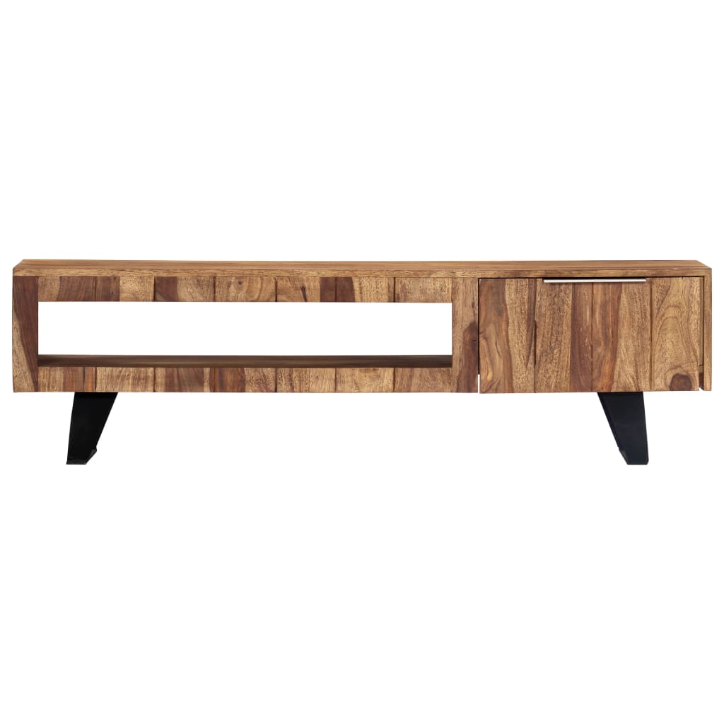 vidaXL Szafka pod TV, 140x30x40 cm, lite drewno akacjowe