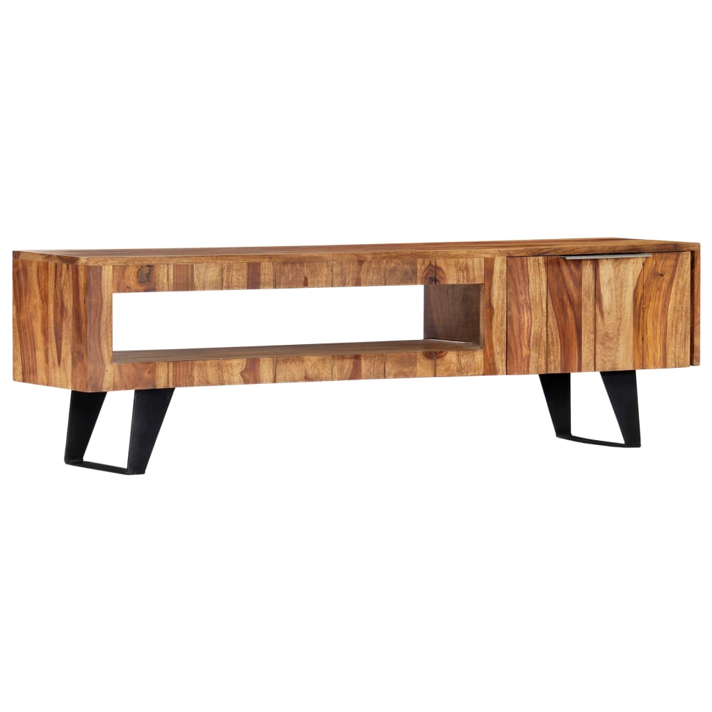 vidaXL Szafka pod TV, 140x30x40 cm, lite drewno akacjowe