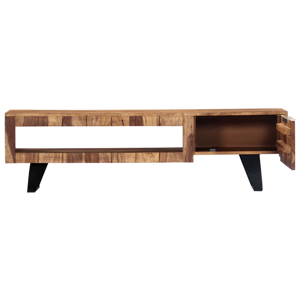 vidaXL Szafka pod TV, 140x30x40 cm, lite drewno akacjowe
