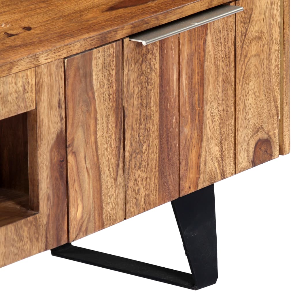 vidaXL Szafka pod TV, 140x30x40 cm, lite drewno akacjowe