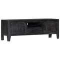 vidaXL Szafka pod TV, czarna, 118 x 30 x 40 cm, lite drewno mango