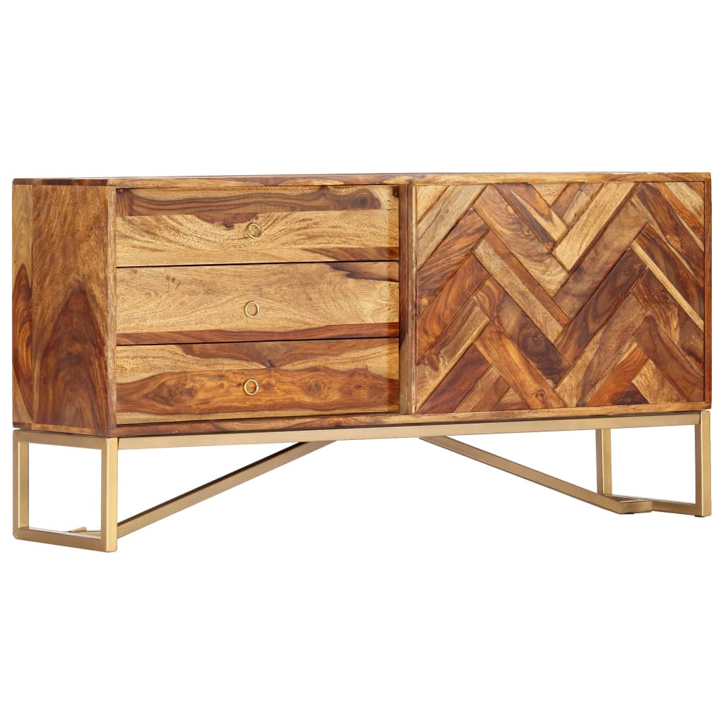 vidaXL Szafka, 118 x 30 x 60 cm, z litego drewna akacjowego