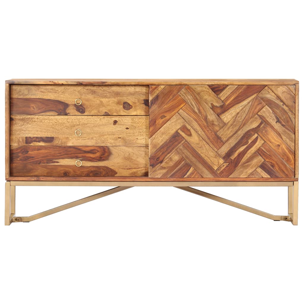 vidaXL Szafka, 118 x 30 x 60 cm, z litego drewna akacjowego