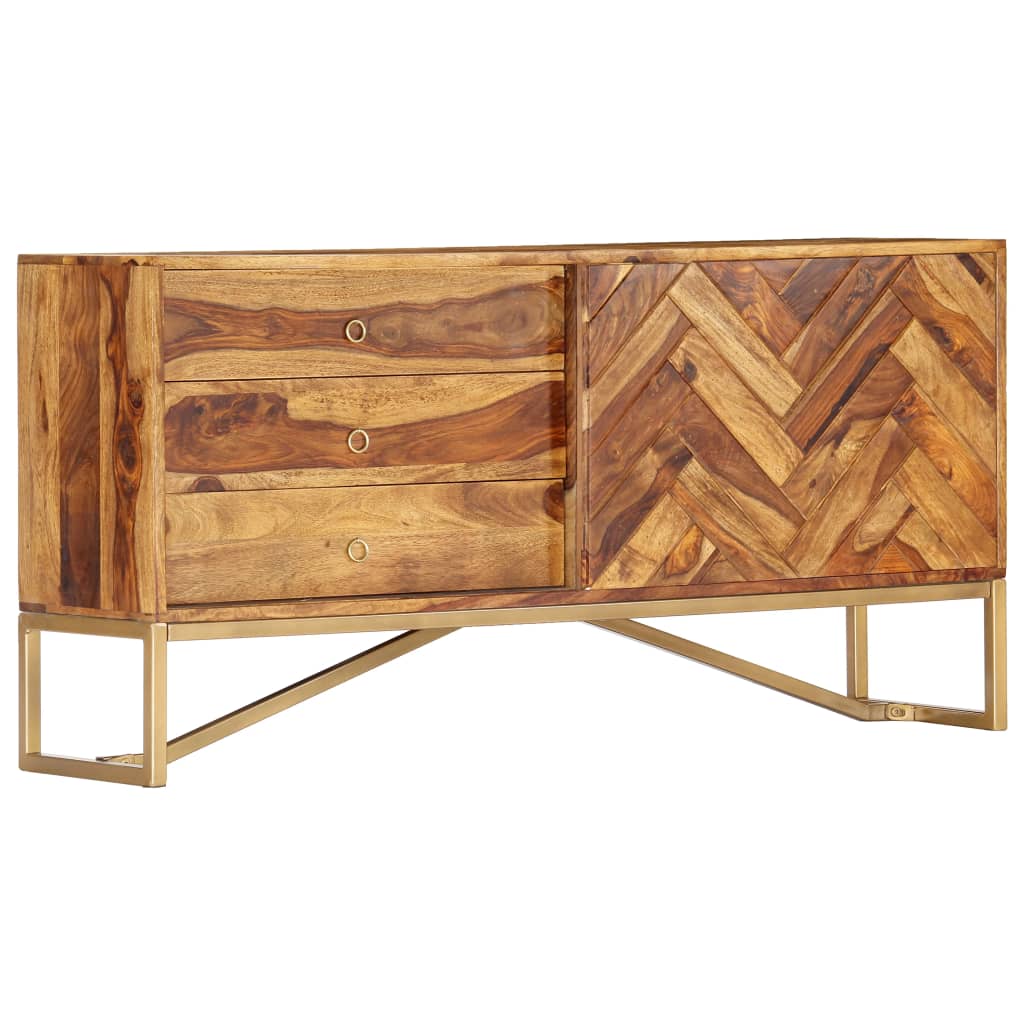 vidaXL Szafka, 118 x 30 x 60 cm, z litego drewna akacjowego