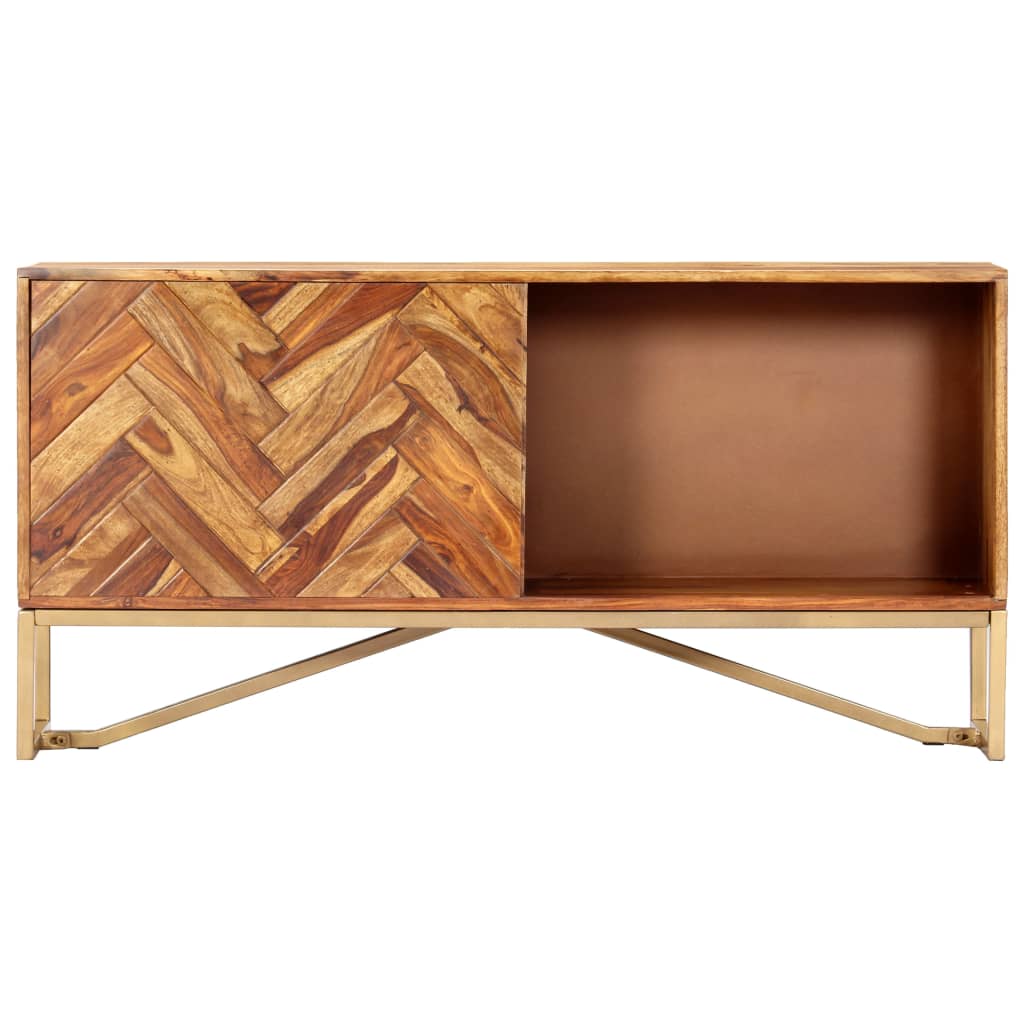vidaXL Szafka, 118 x 30 x 60 cm, z litego drewna akacjowego