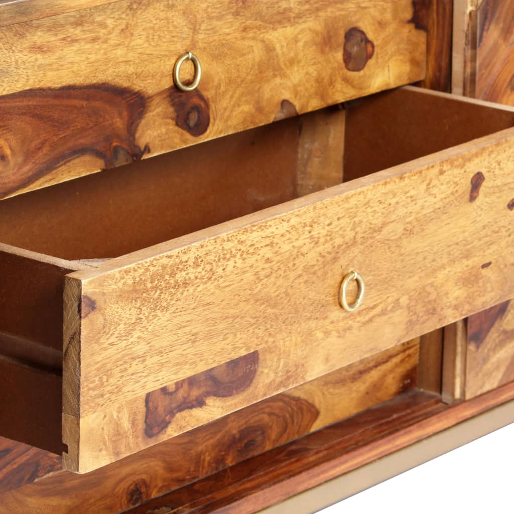 vidaXL Szafka, 118 x 30 x 60 cm, z litego drewna akacjowego