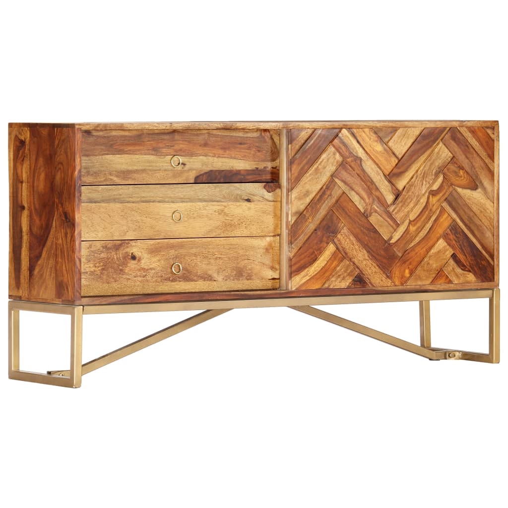 vidaXL Szafka, 118 x 30 x 60 cm, z litego drewna akacjowego