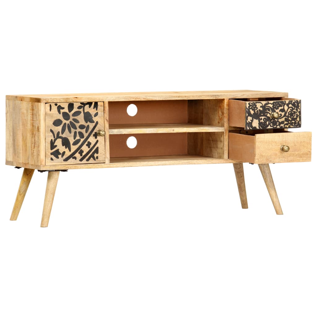 vidaXL Szafka pod TV, 100x30x45 cm, lite drewno mango