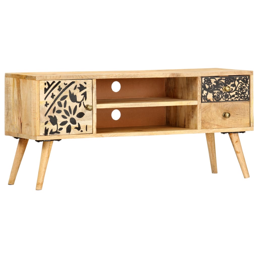 vidaXL Szafka pod TV, 100x30x45 cm, lite drewno mango