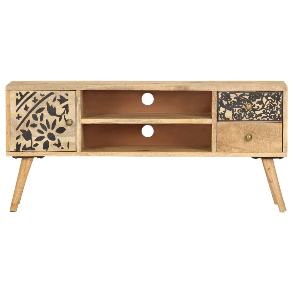 vidaXL Szafka pod TV, 100x30x45 cm, lite drewno mango