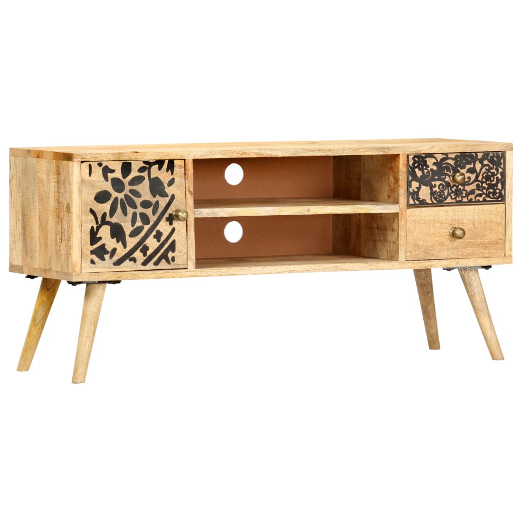 vidaXL Szafka pod TV, 100x30x45 cm, lite drewno mango
