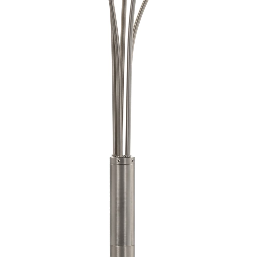 vidaXL Lampa stojąca, 200 cm, 5 x E14, srebrna