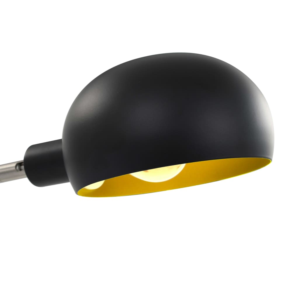 vidaXL Lampa stojąca, 200 cm, 5 x E14, czarno-złota