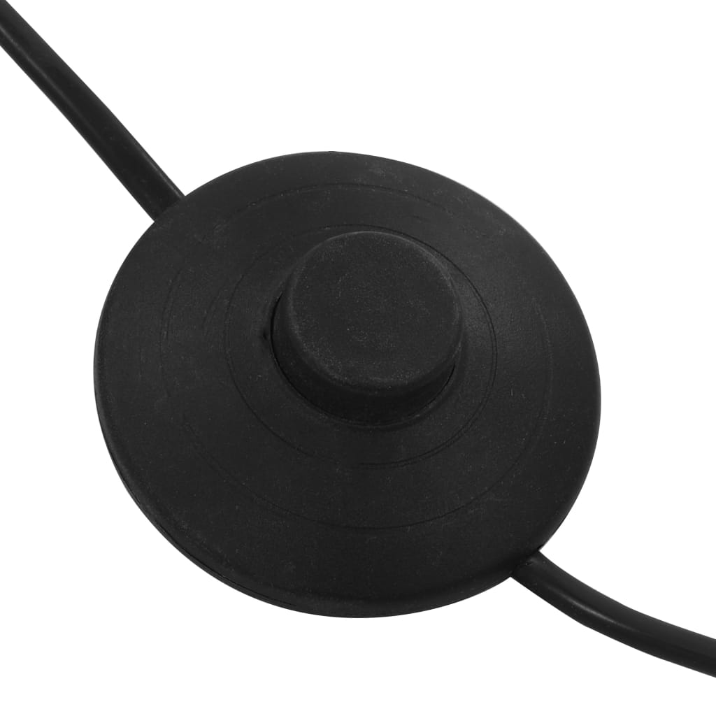 vidaXL Lampa stojąca, 200 cm, 5 x E14, czarno-złota