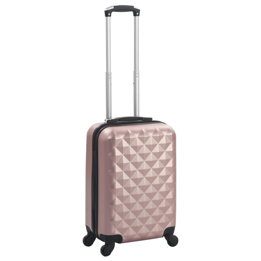 vidaXL Twarda walizka, różowe złoto, ABS