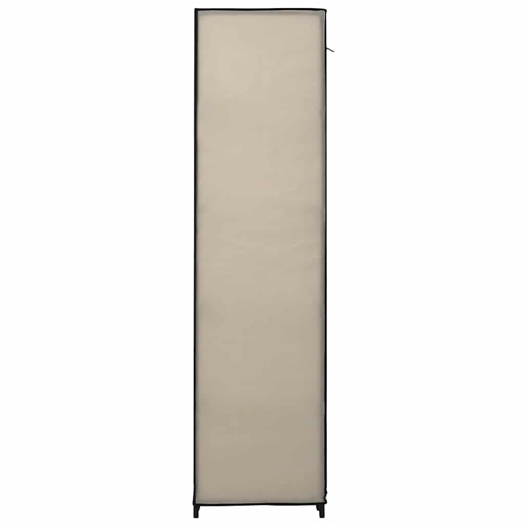 vidaXL Składana szafa, kremowa, 110 x 45 x 175 cm, tkanina