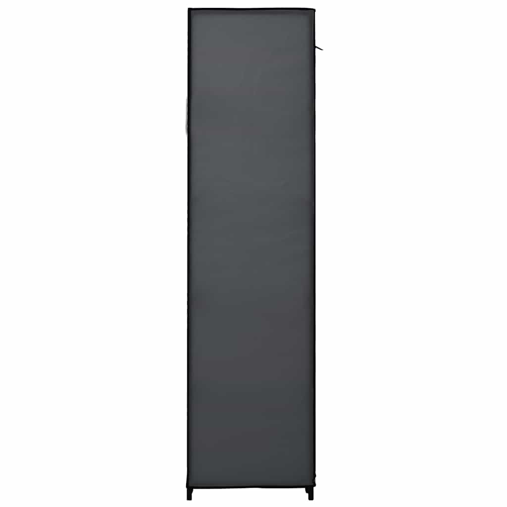 vidaXL Składana szafa, szara, 110 x 45 x 175 cm, tkanina