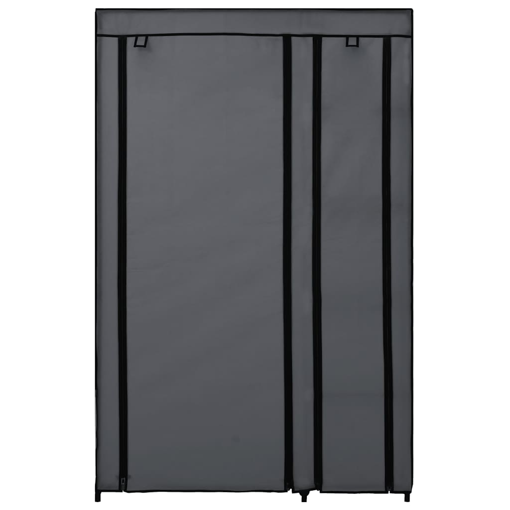 vidaXL Składane szafy, 2 szt., szare, 110 x 45 x 175 cm, tkanina
