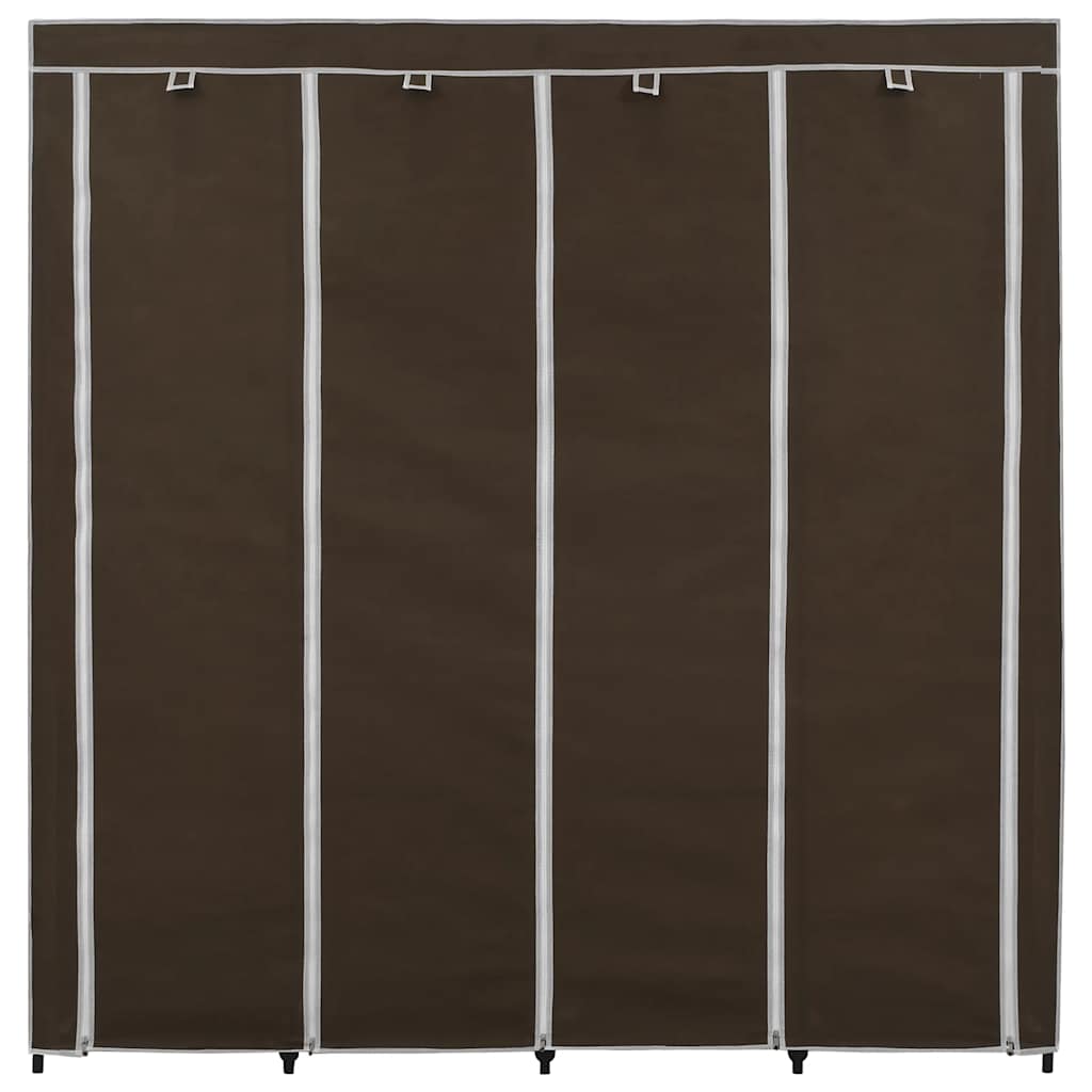 vidaXL Szafa z 4 przegrodami, brązowa, 175x45x170 cm