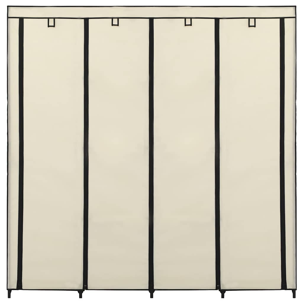 vidaXL Szafa z 4 przegrodami, kremowa, 175 x 45 x 170 cm