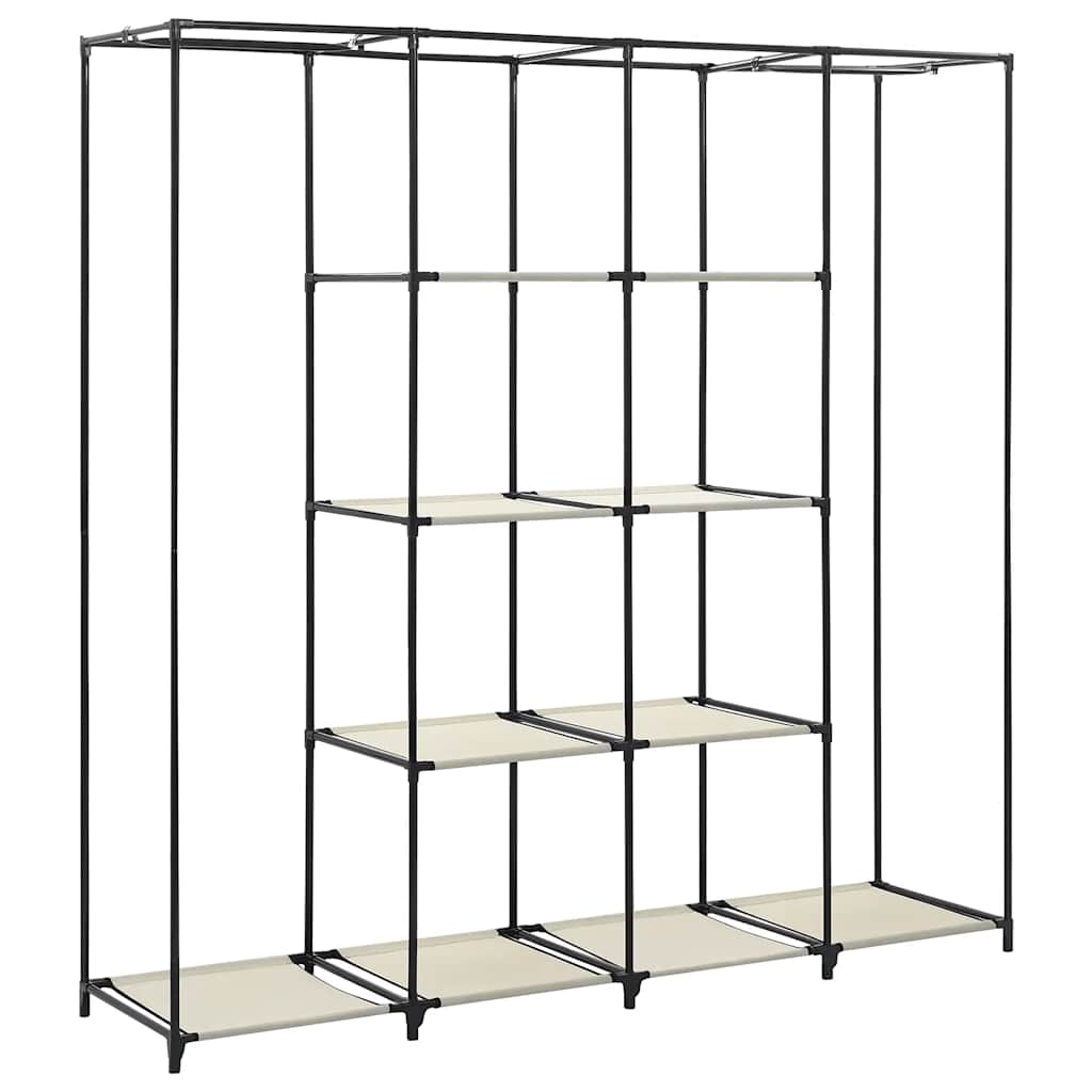 vidaXL Szafa z 4 przegrodami, kremowa, 175 x 45 x 170 cm