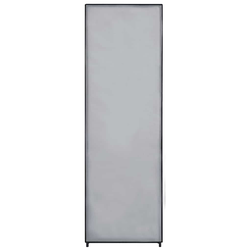 vidaXL Szafa, szara, 87 x 49 x 159 cm, materiałowa