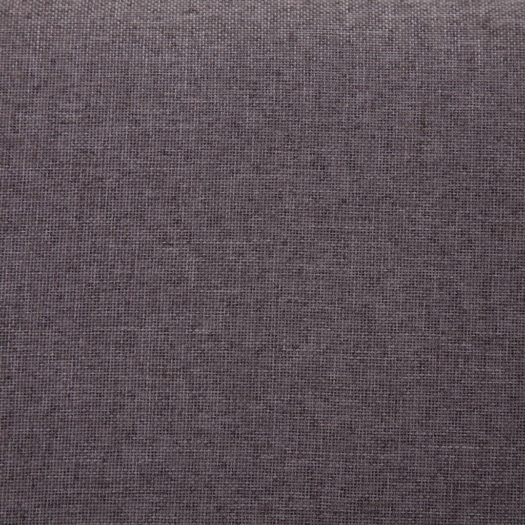 vidaXL Ławka ze schowkiem, 116 cm, taupe, poliester