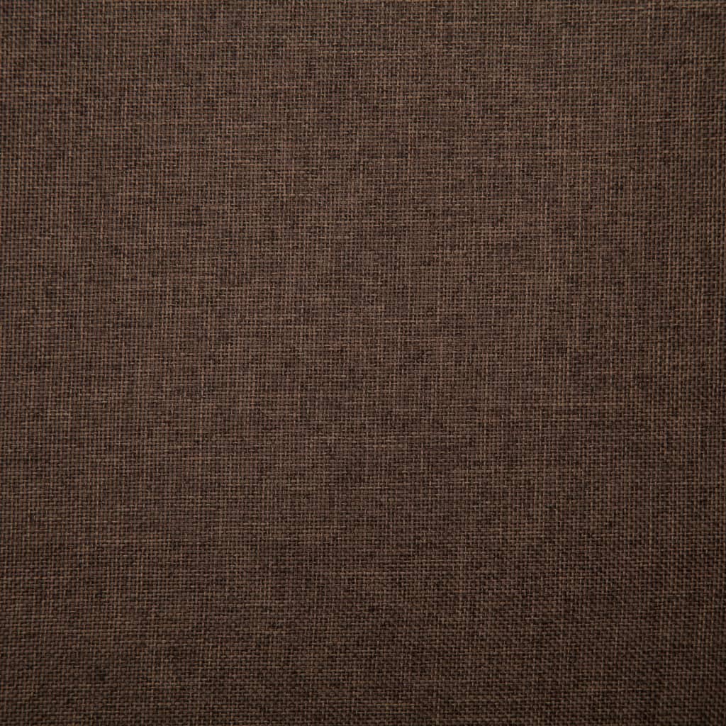 vidaXL Ławka, 139,5 cm, brązowa, poliester