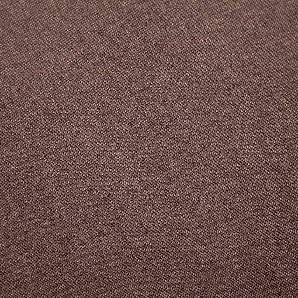 vidaXL 2-osobowa sofa tapicerowana tkaniną, brązowa