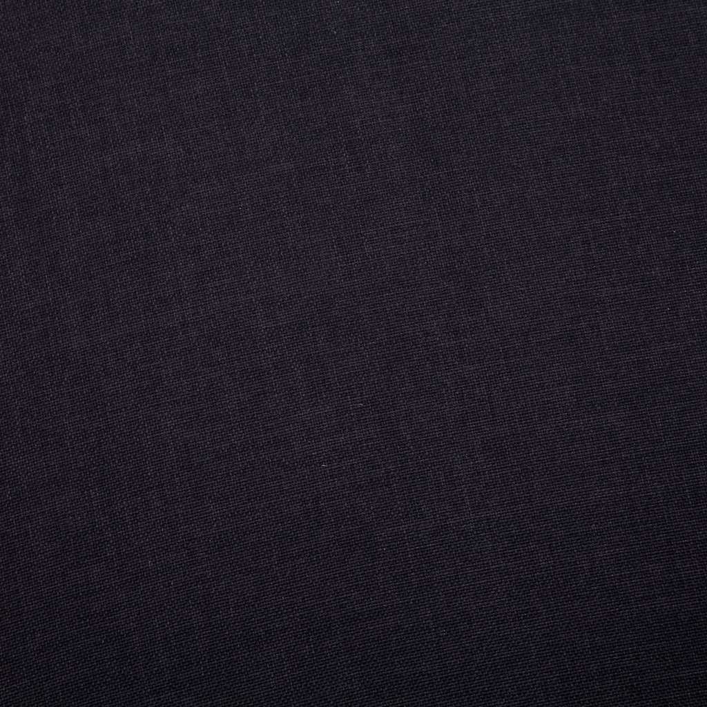 vidaXL 2-osobowa sofa tapicerowana tkaniną, czarna