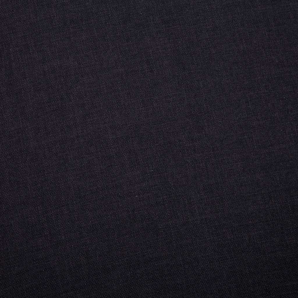 vidaXL 3-osobowa sofa tapicerowana tkaniną, czarna