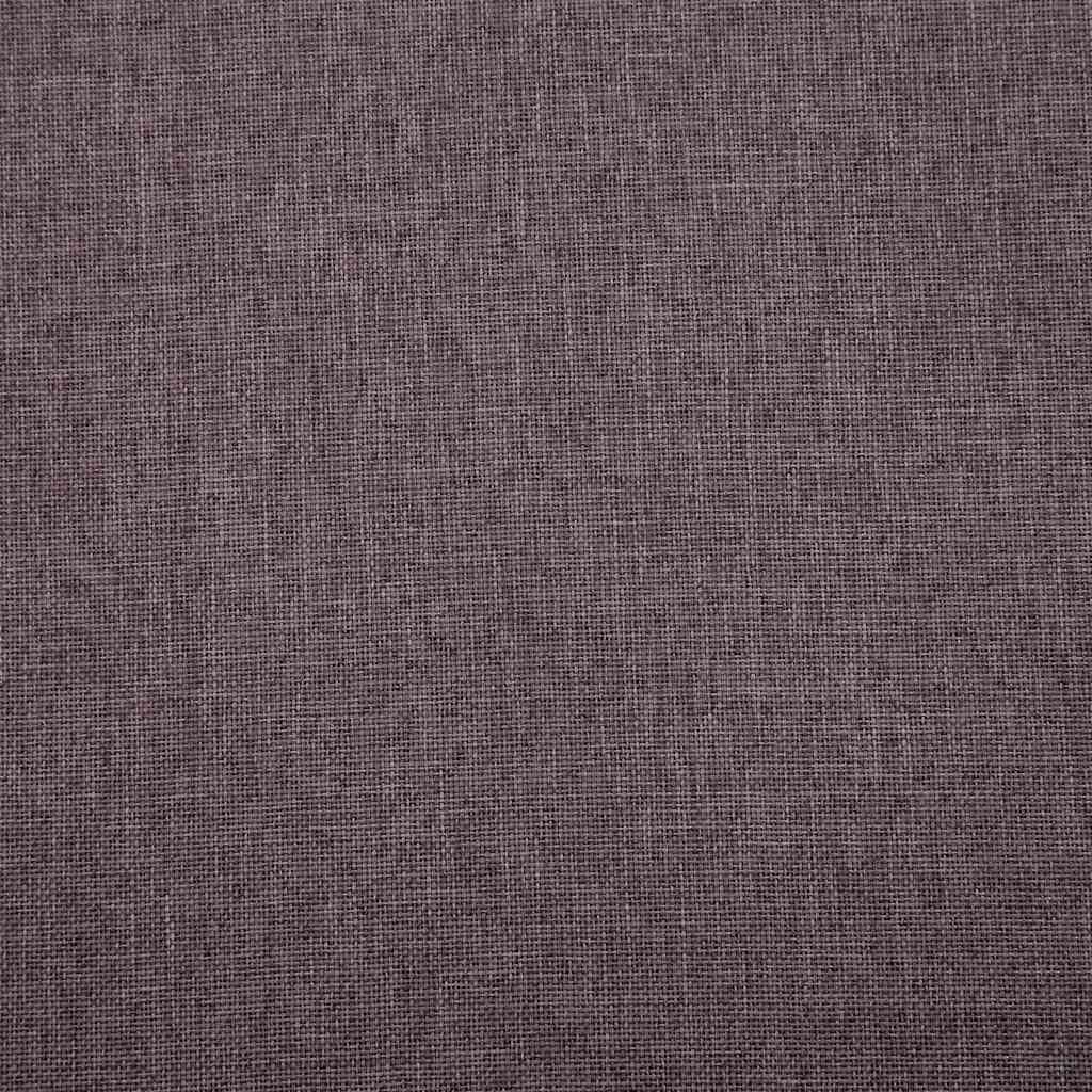 vidaXL Sofa 2-osobowa, tapicerowana tkaniną, taupe