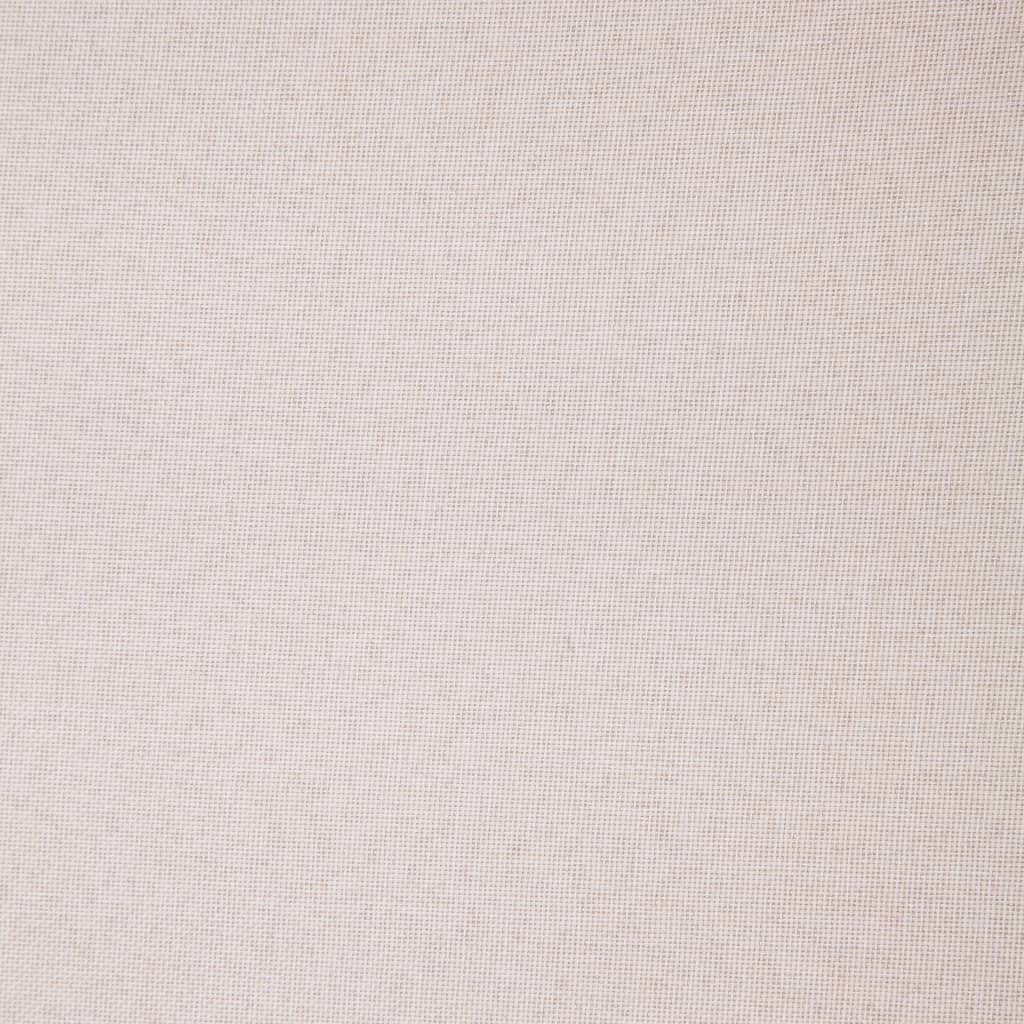 vidaXL Sofa 3-osobowa, tapicerowana tkaniną, kremowa