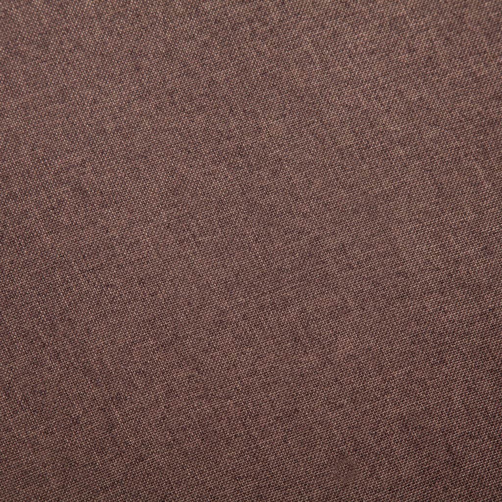 vidaXL 3-osobowa sofa tapicerowana tkaniną, brązowa