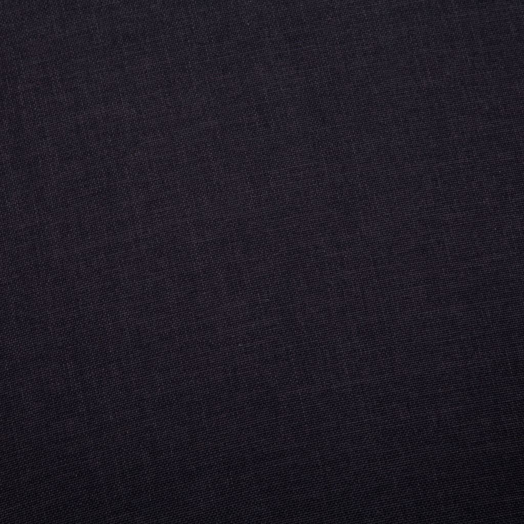 vidaXL 2-osobowa sofa tapicerowana tkaniną, czarna