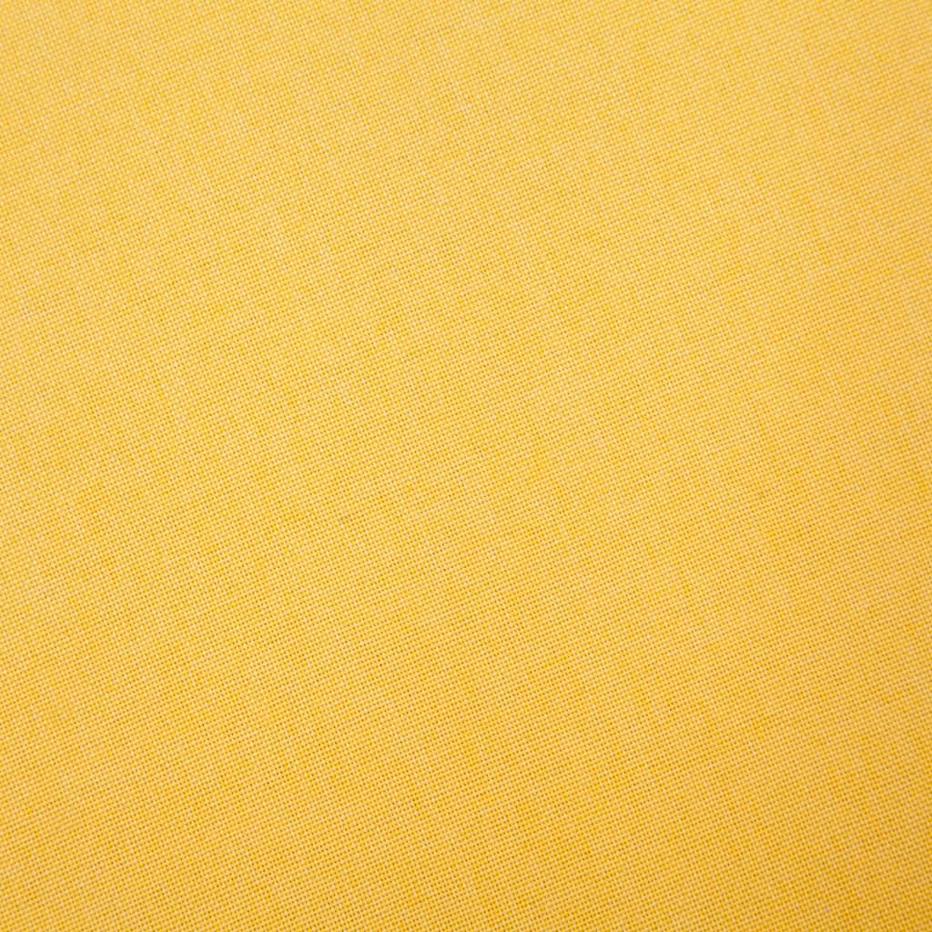 vidaXL Sofa 3-osobowa, tapicerowana tkaniną, żółta