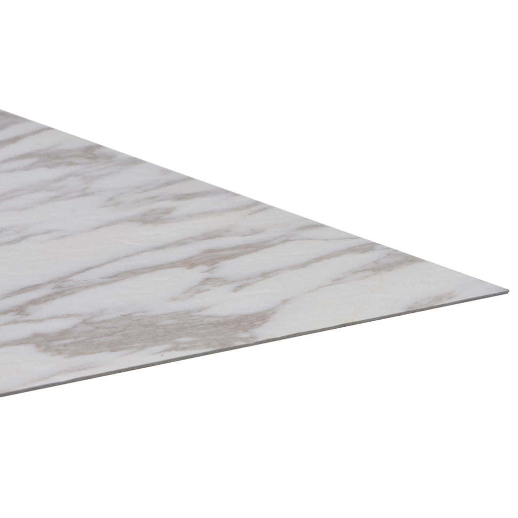 vidaXL Deski podłogowe 5,11 m² 55 pcs PVC Biały marmur