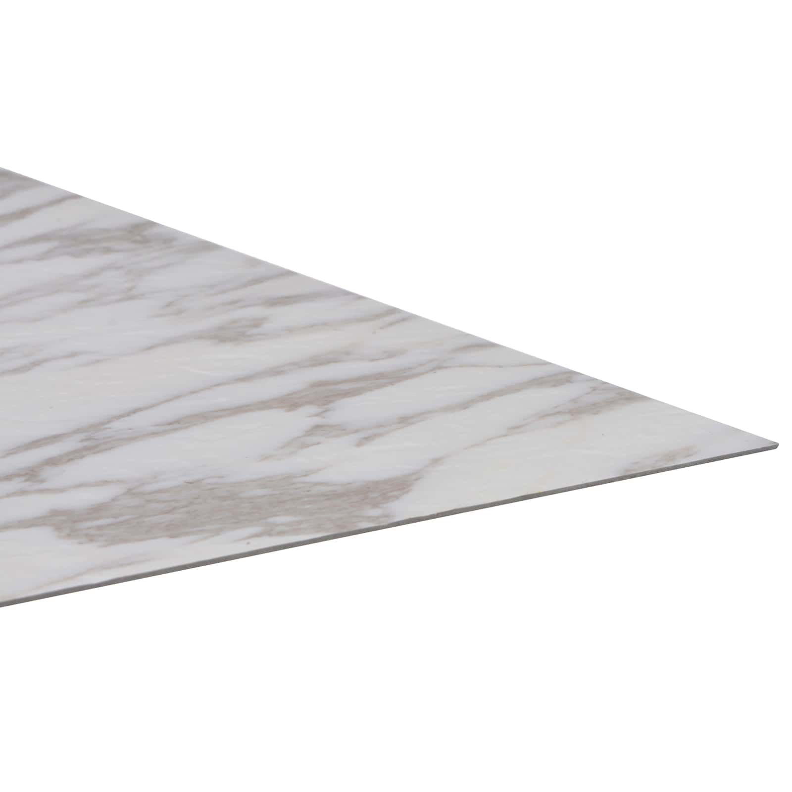 vidaXL Deski podłogowe 5,11 m² 55 pcs PVC Biały marmur